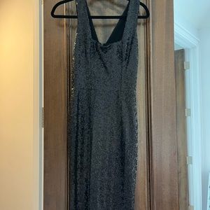 Dress the Population Raven Black Sequin Evening Dress